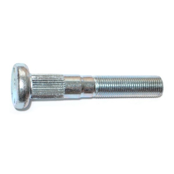 Midwest Fastener 9/16"-18 x 3-17/32" Zinc Plated Steel Fine Thread Automotive Wheel Studs 4PK 75425 - main